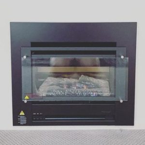 Gas fireplace installation